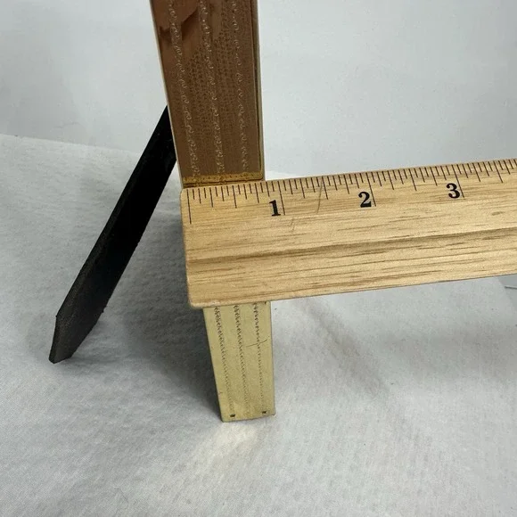 Vintage‎ Shell Art Floral Bird Black Velvet Gold Frame Cherry blossoms Beach 8" - Picture 13 of 13